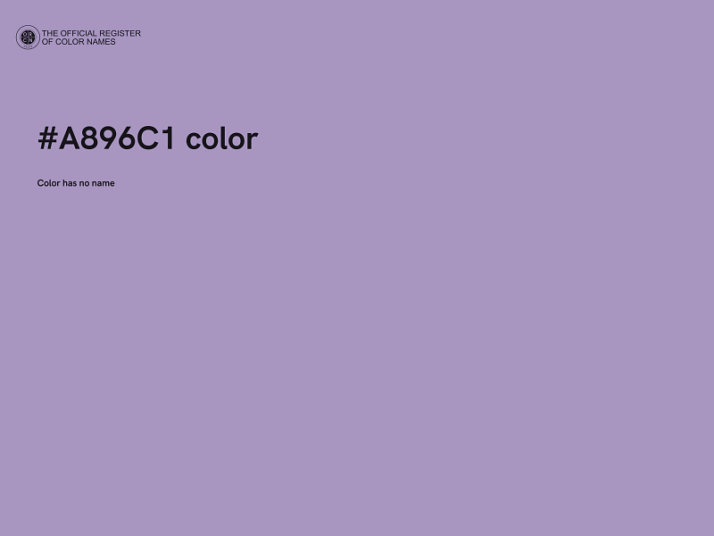 #A896C1 color image