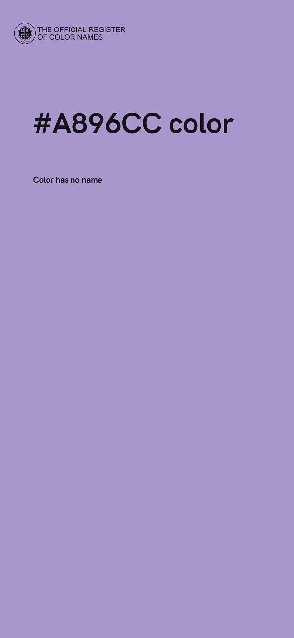 #A896CC color image