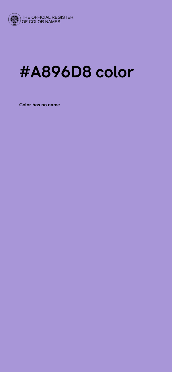 #A896D8 color image