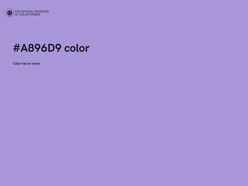 #A896D9 color image