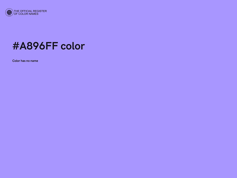 #A896FF color image