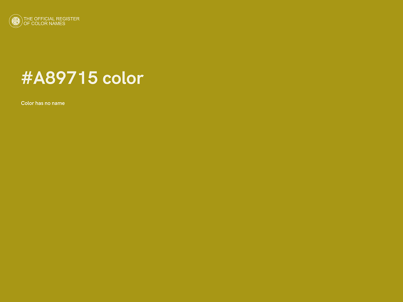 #A89715 color image