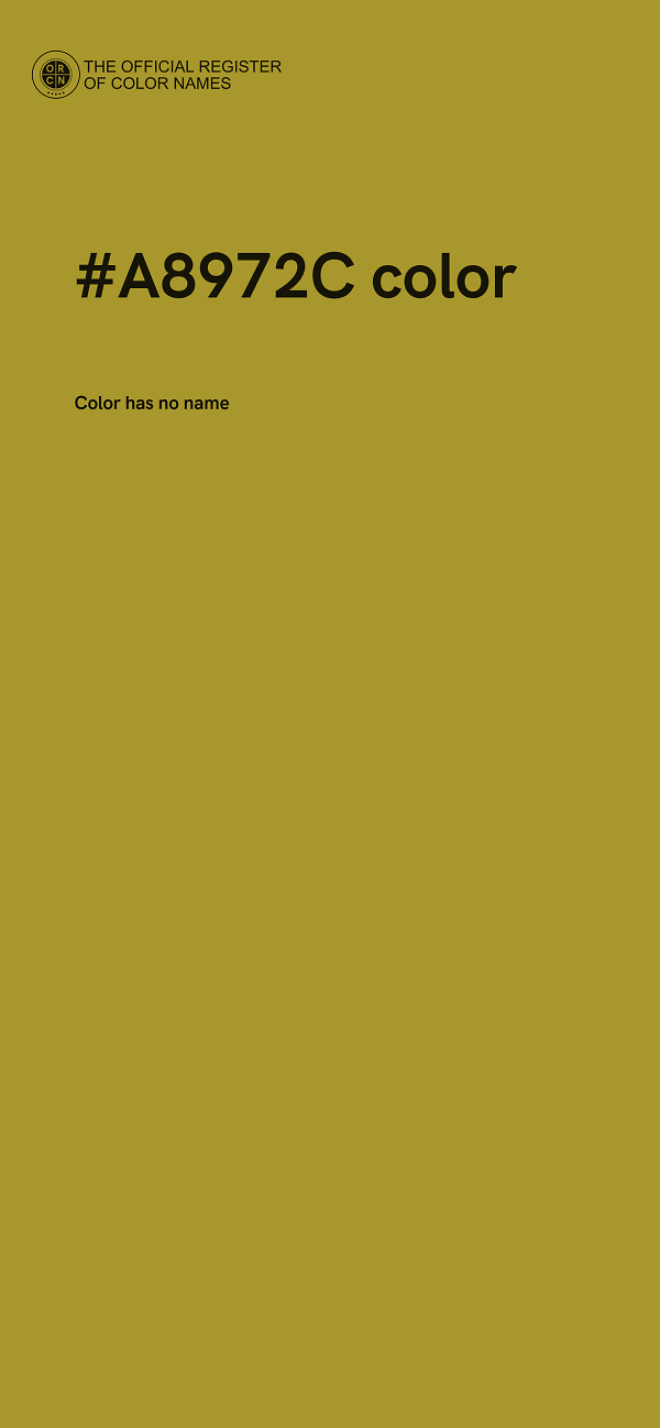 #A8972C color image