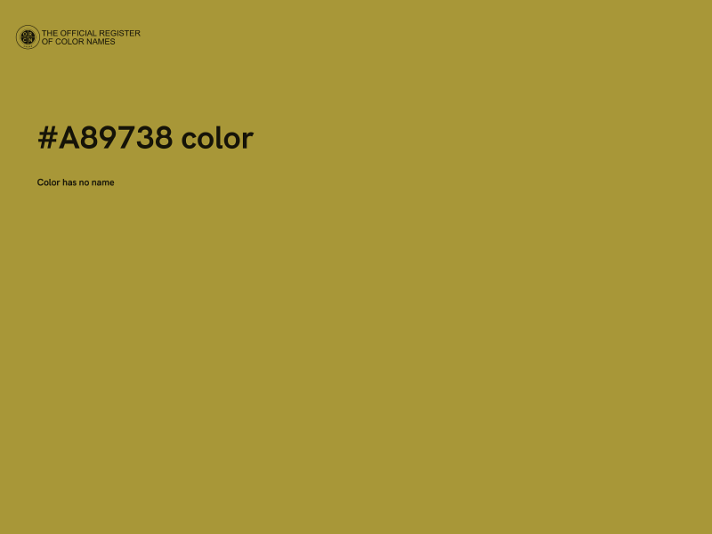 #A89738 color image