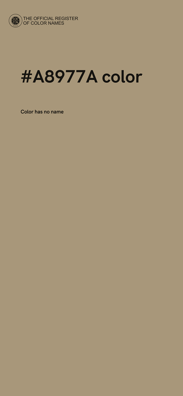 #A8977A color image