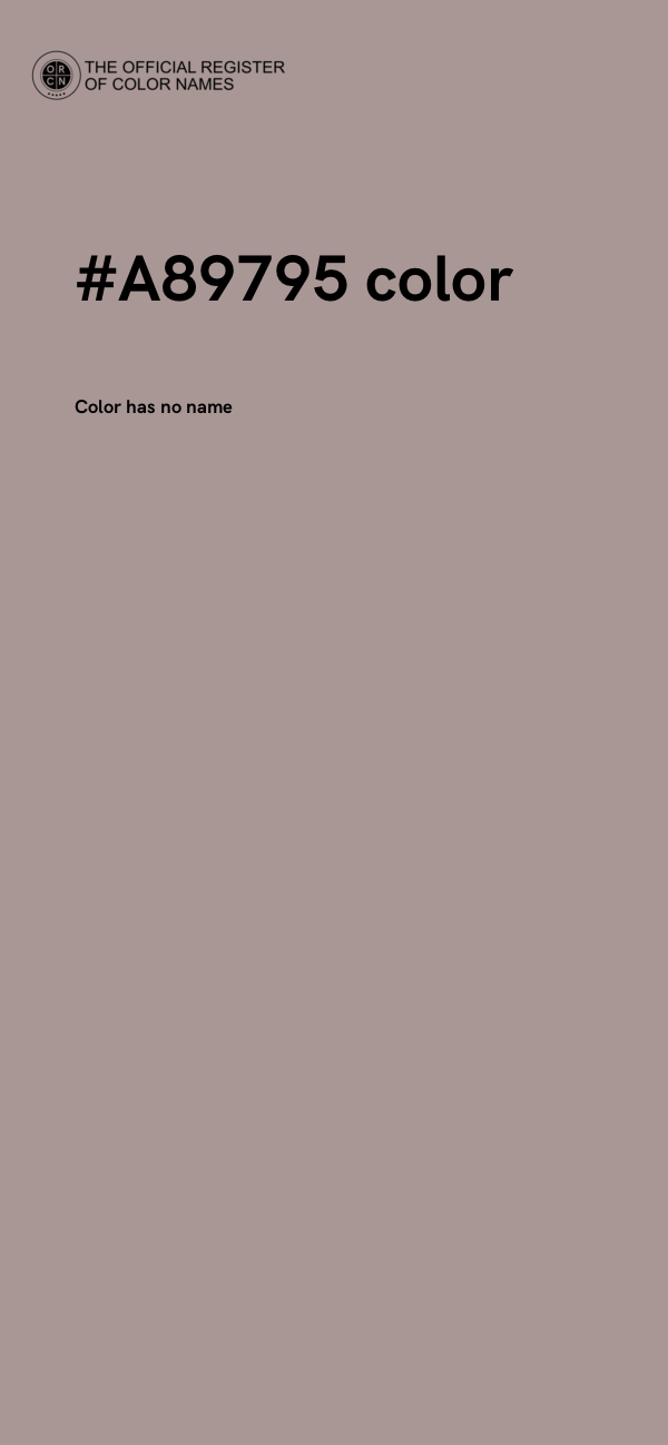 #A89795 color image