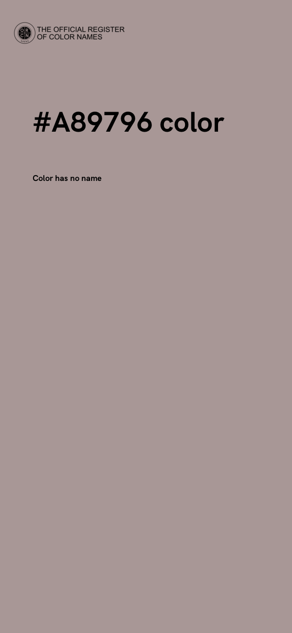 #A89796 color image