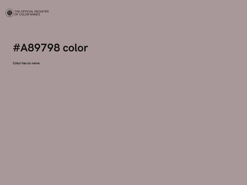 #A89798 color image
