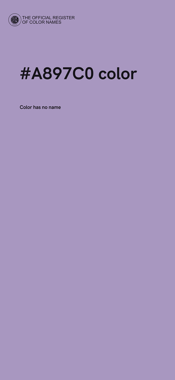 #A897C0 color image
