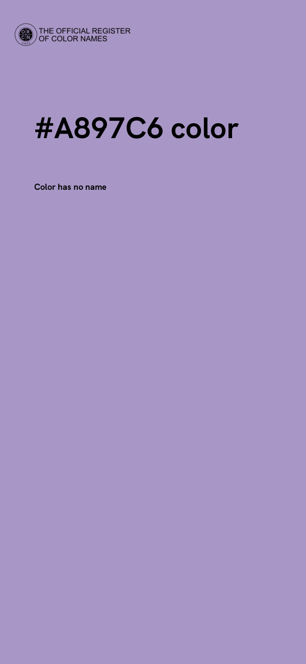 #A897C6 color image