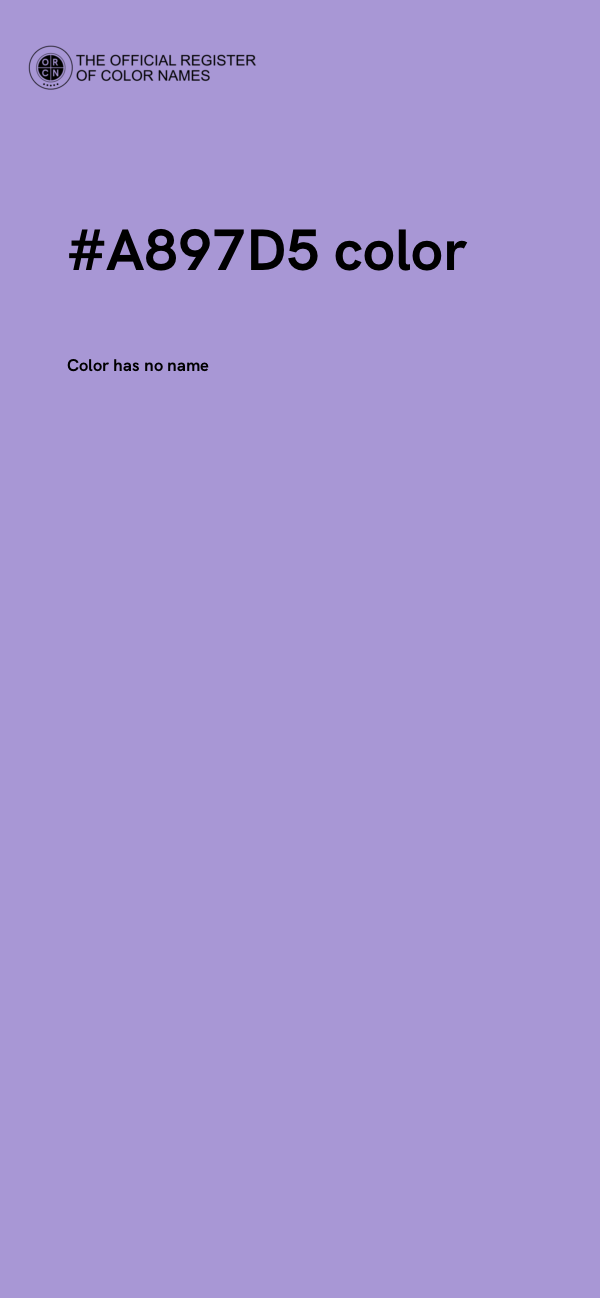 #A897D5 color image