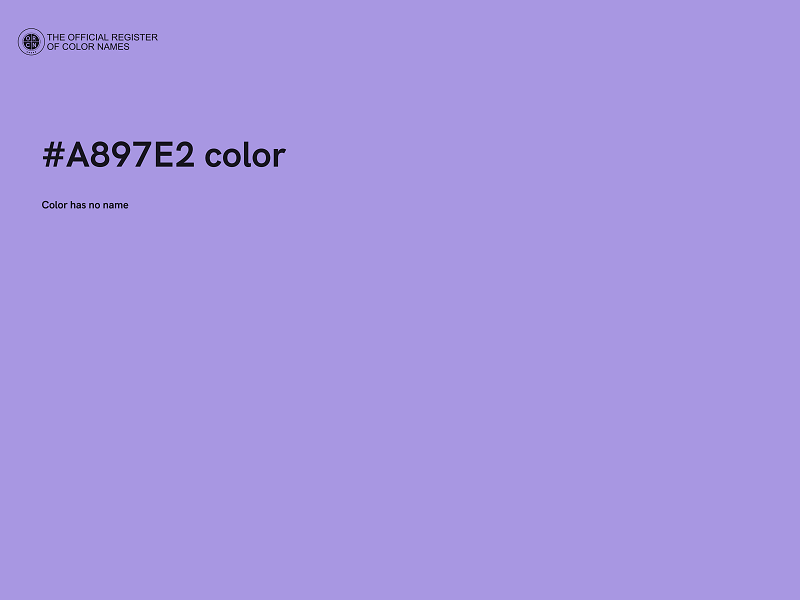#A897E2 color image
