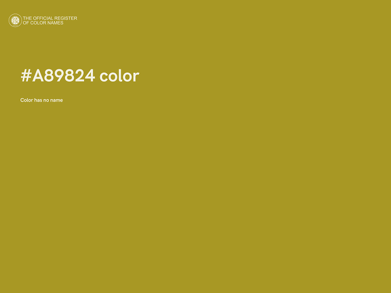 #A89824 color image
