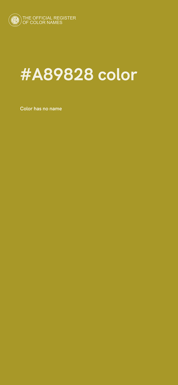 #A89828 color image