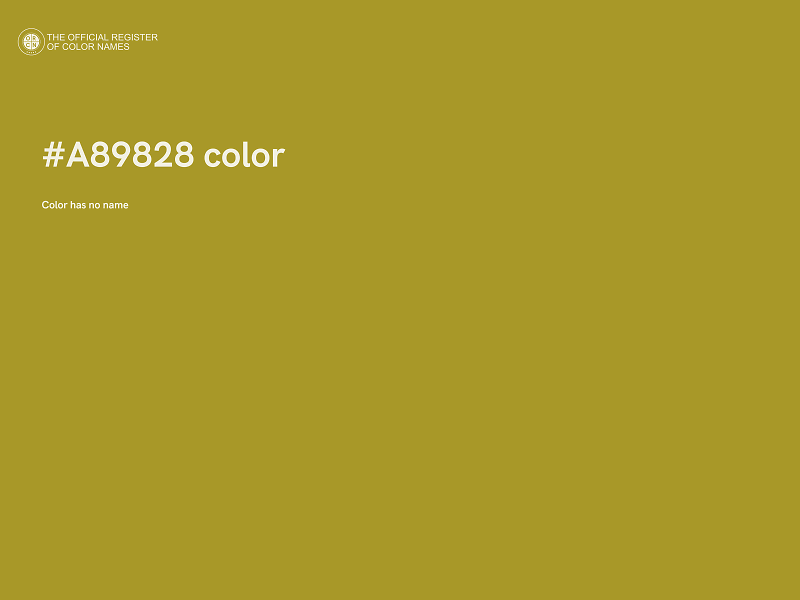 #A89828 color image