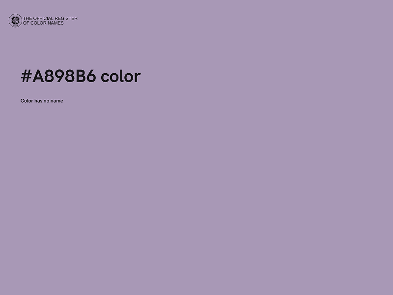 #A898B6 color image