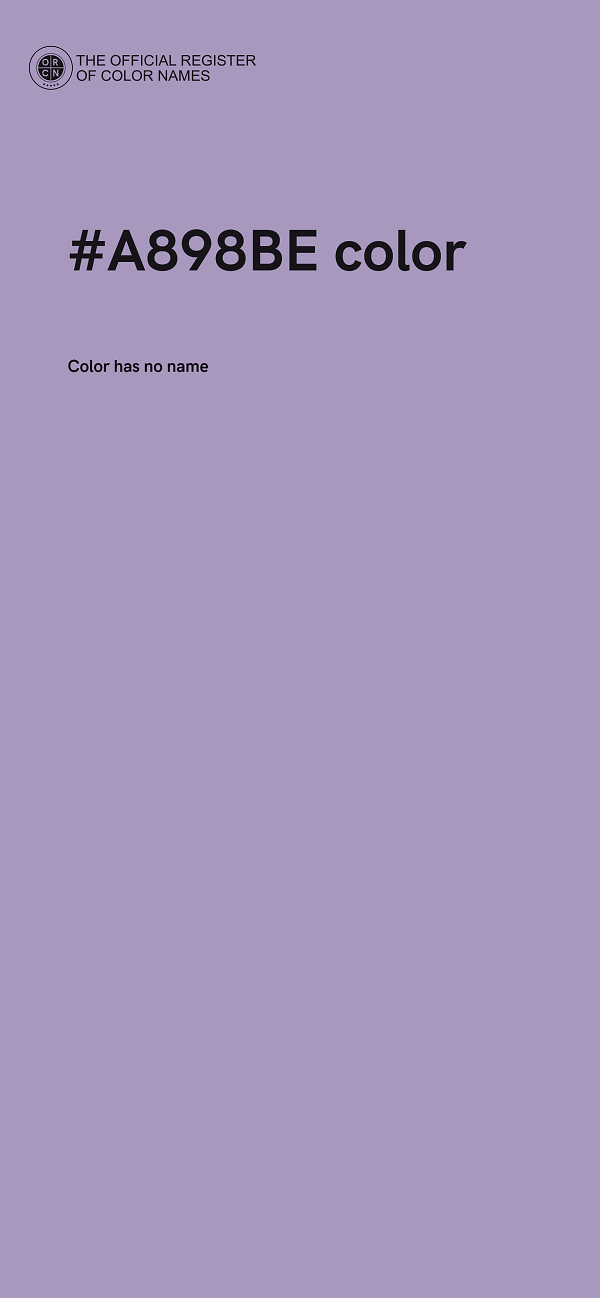 #A898BE color image