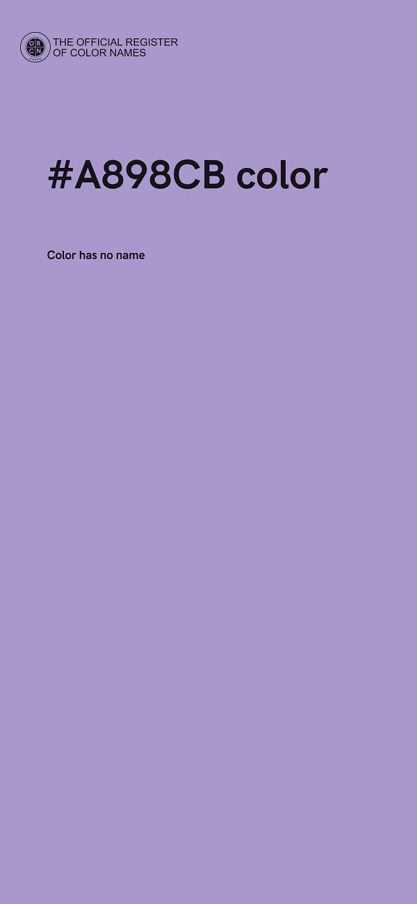 #A898CB color image