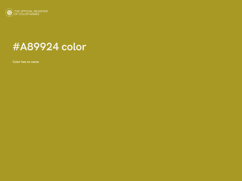 #A89924 color image