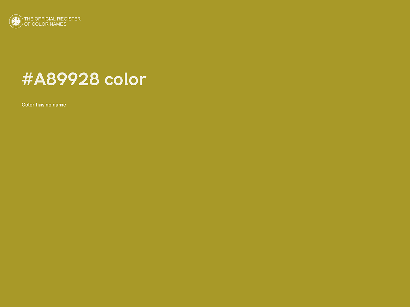 #A89928 color image