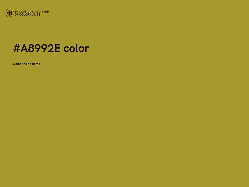 #A8992E color image