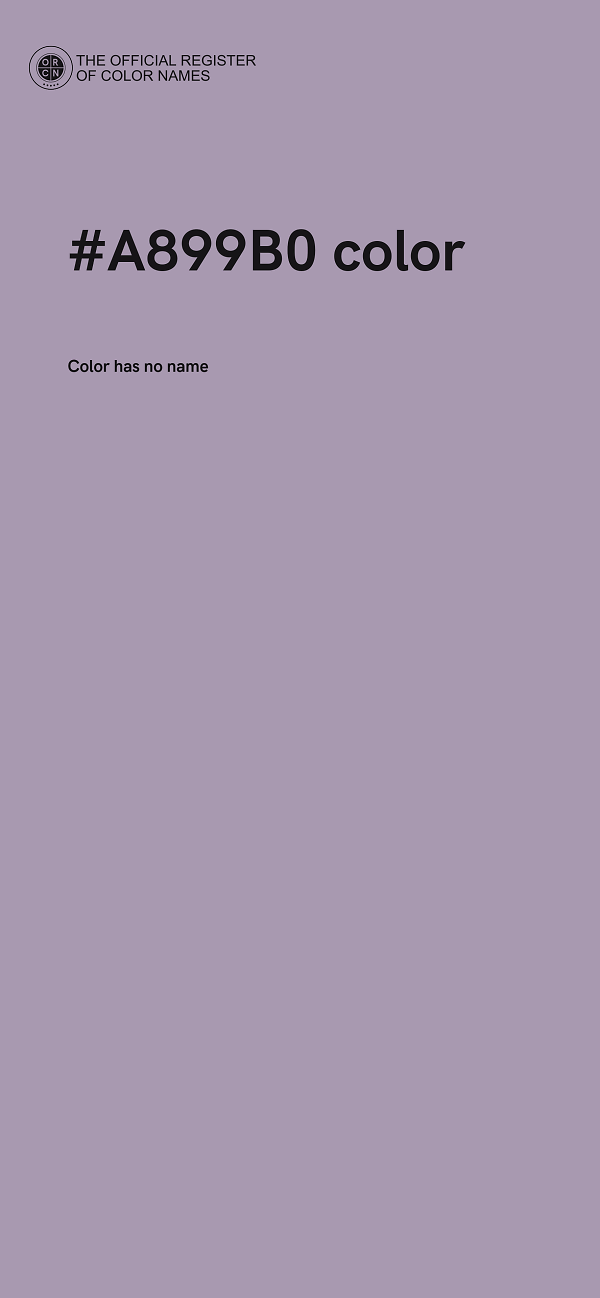 #A899B0 color image