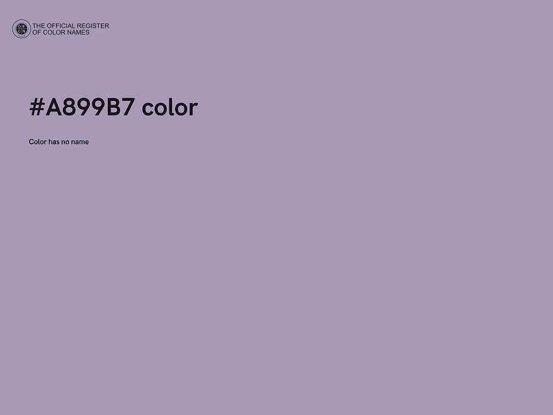 #A899B7 color image