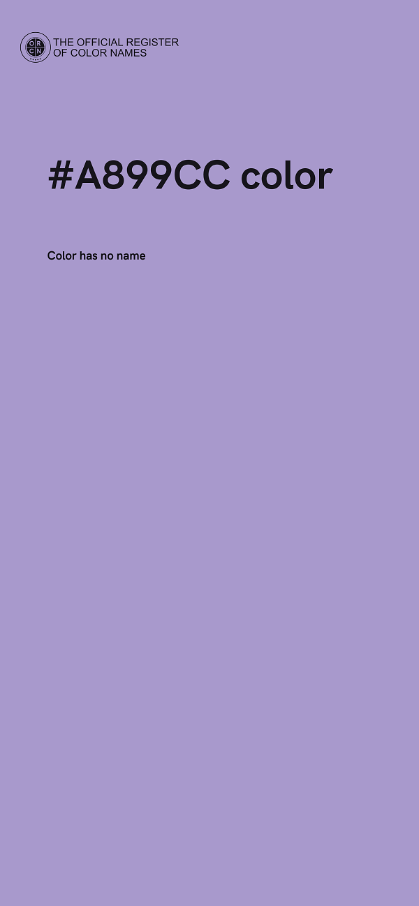 #A899CC color image