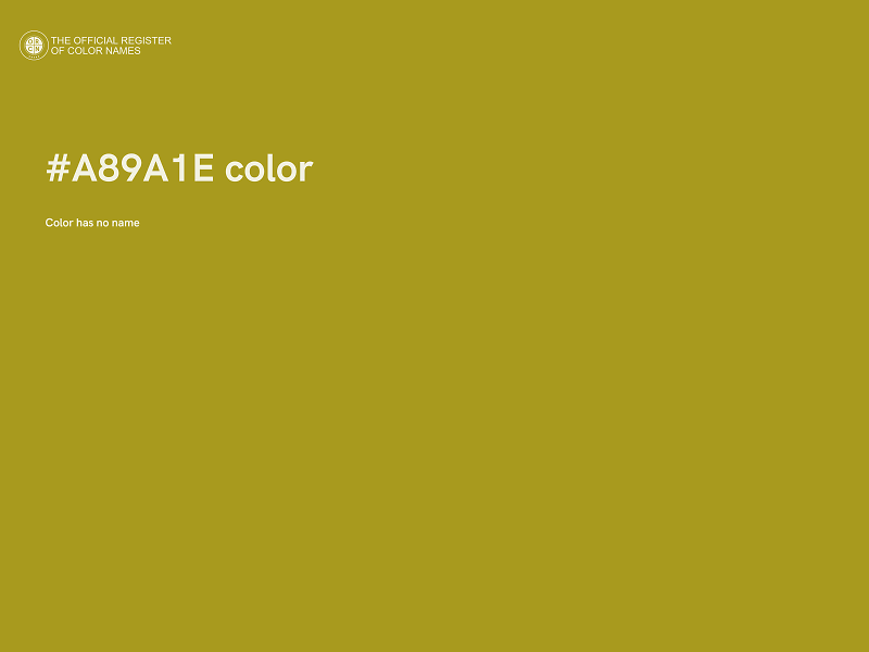 #A89A1E color image