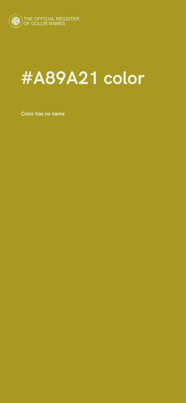 #A89A21 color image