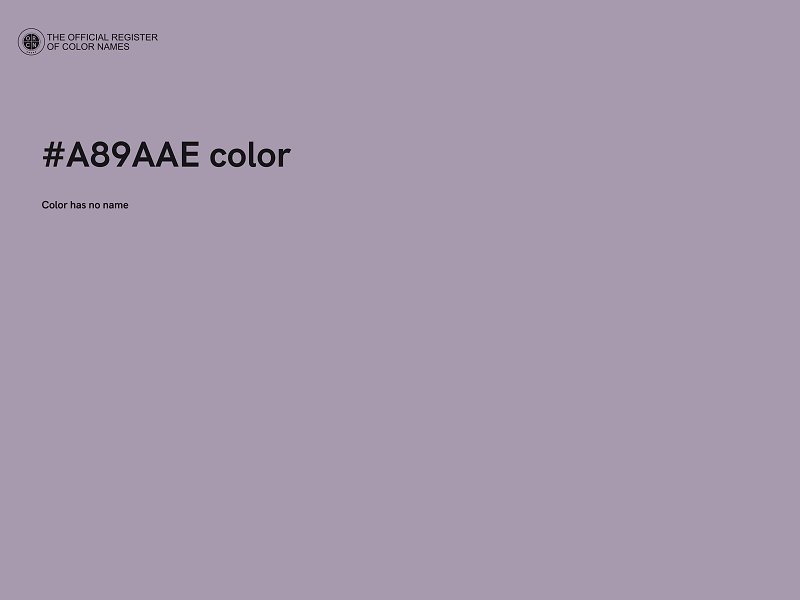 #A89AAE color image