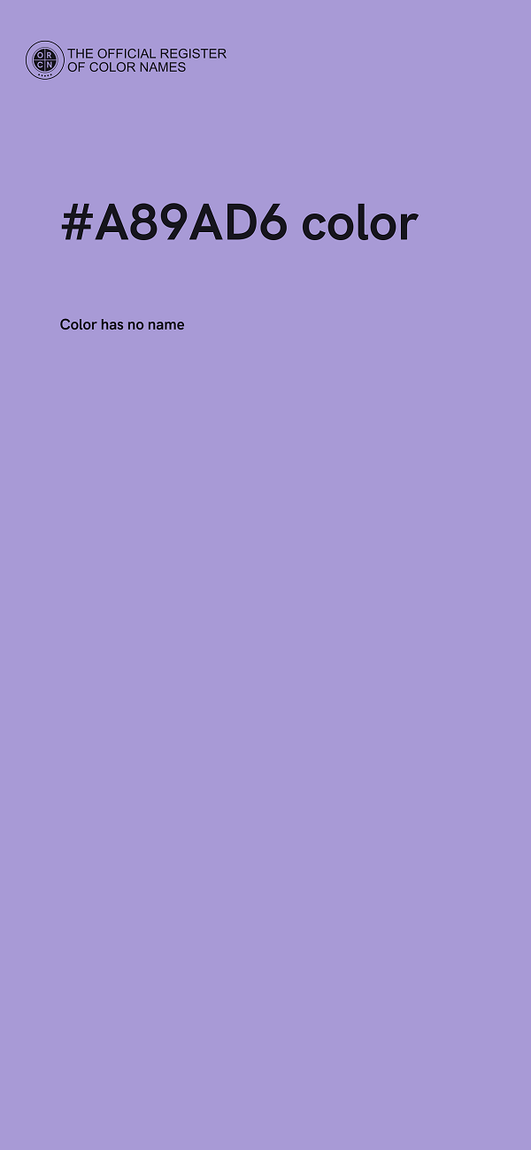 #A89AD6 color image