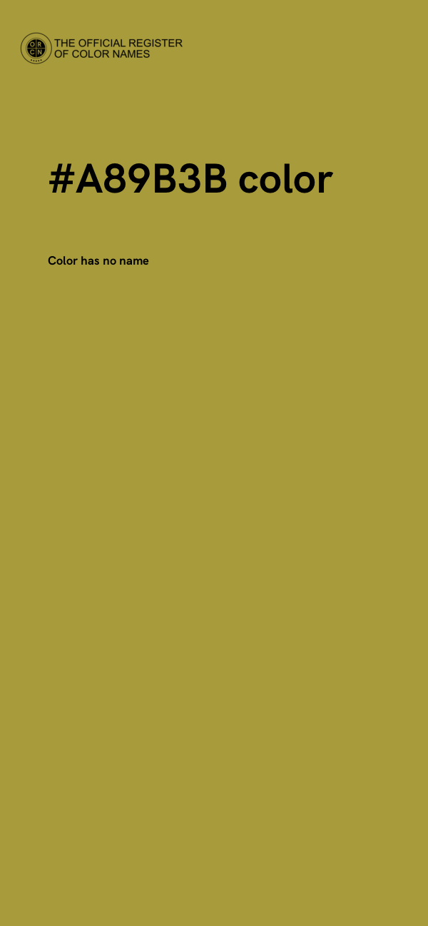 #A89B3B color image