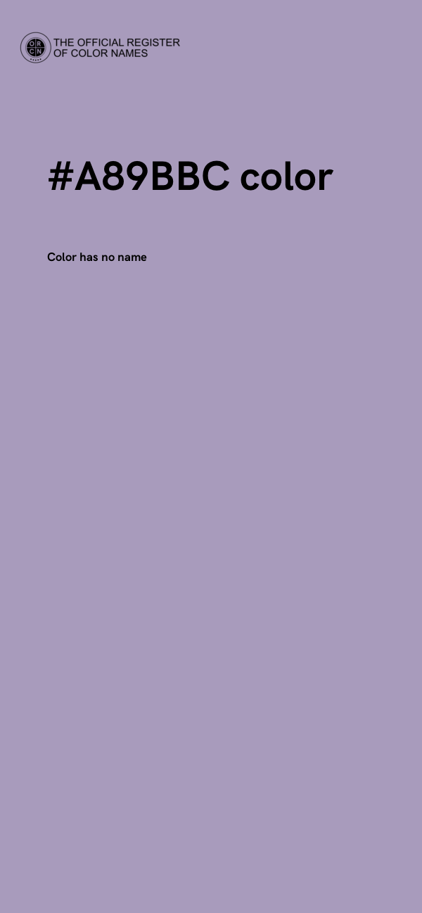 #A89BBC color image