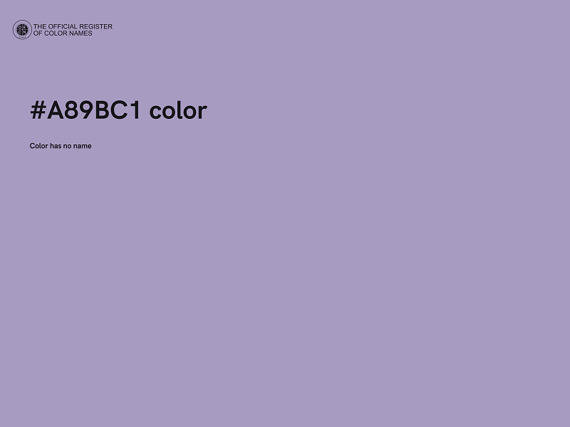 #A89BC1 color image