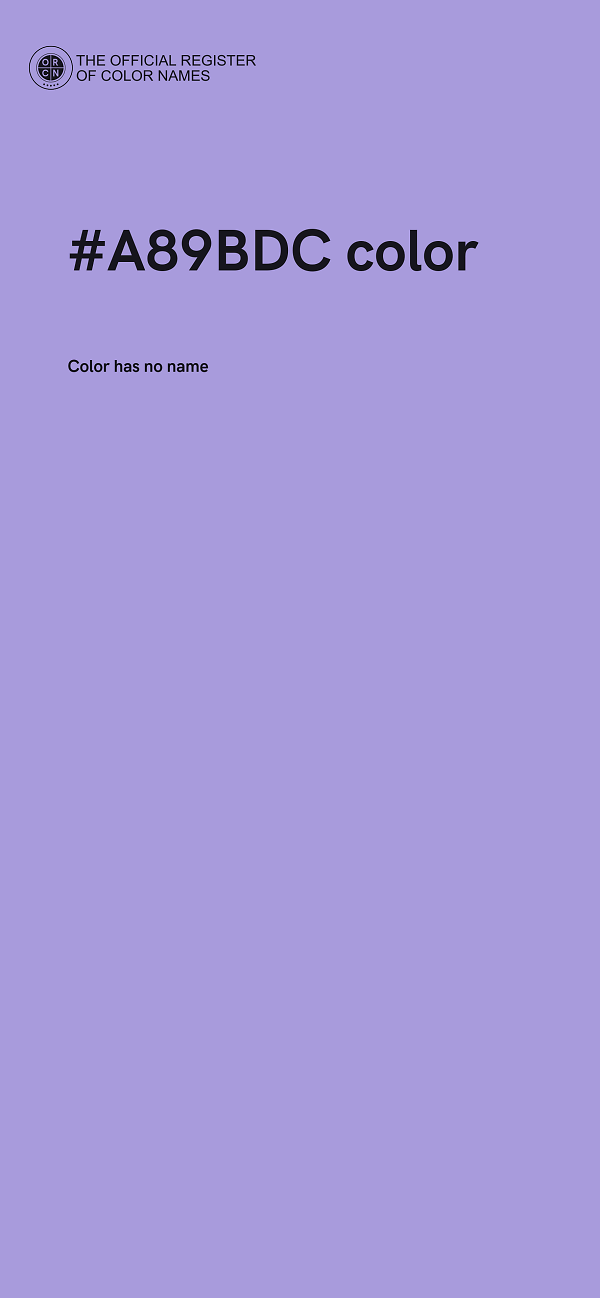 #A89BDC color image