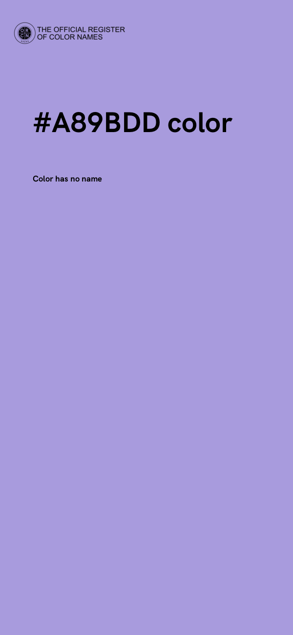 #A89BDD color image