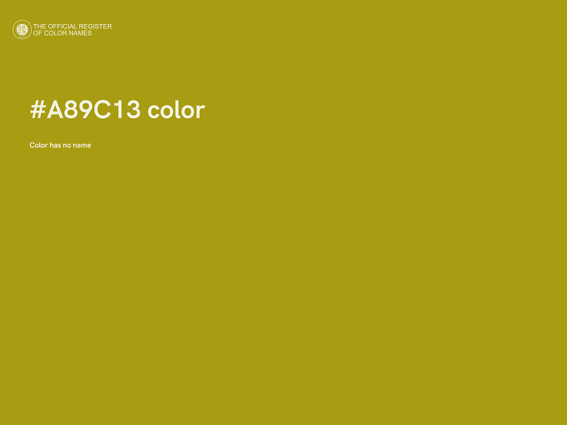 #A89C13 color image