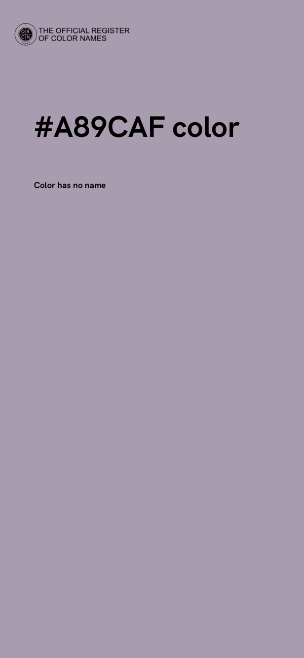 #A89CAF color image