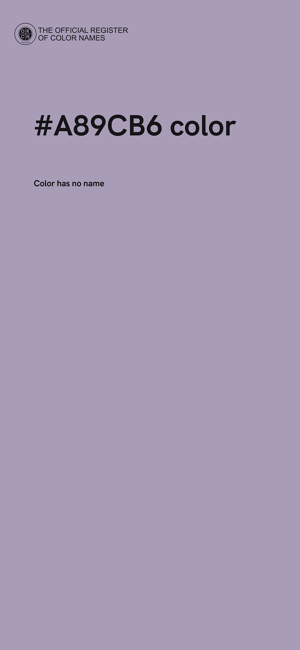 #A89CB6 color image