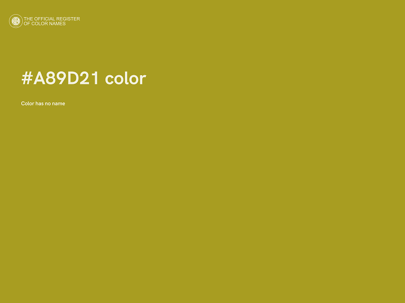 #A89D21 color image
