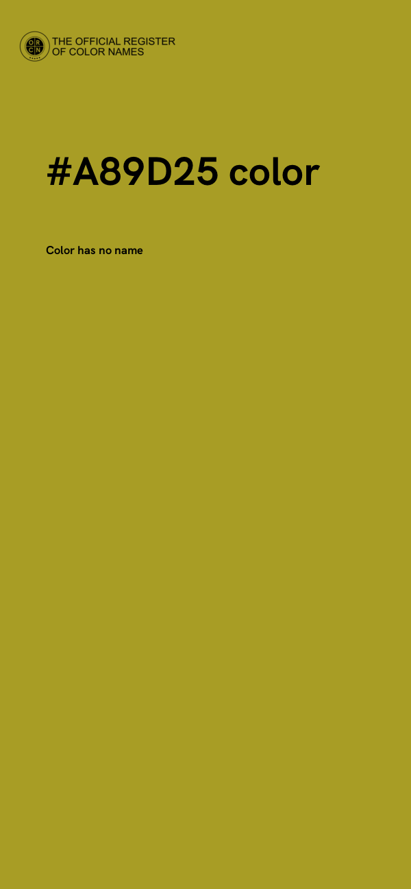 #A89D25 color image