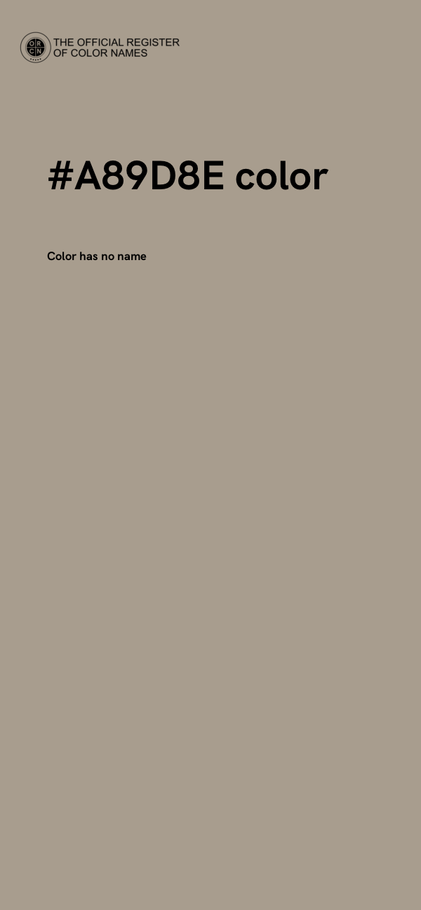 #A89D8E color image