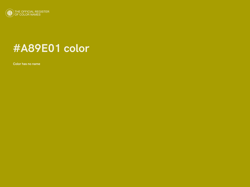 #A89E01 color image