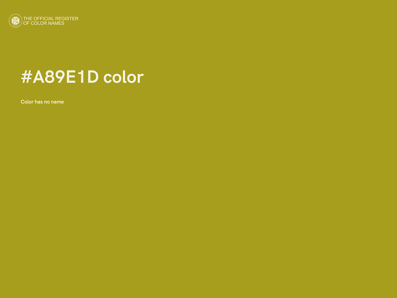 #A89E1D color image