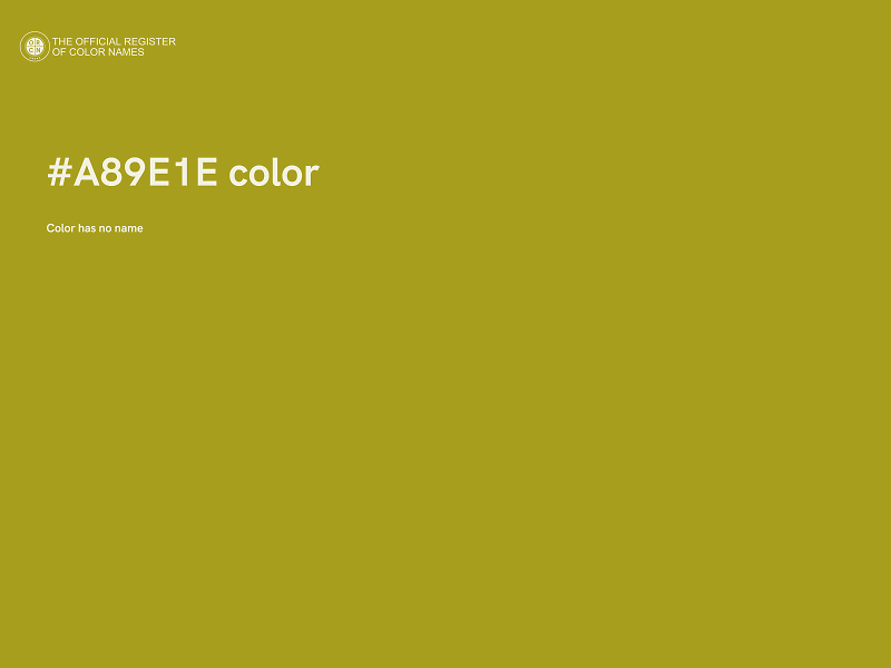 #A89E1E color image