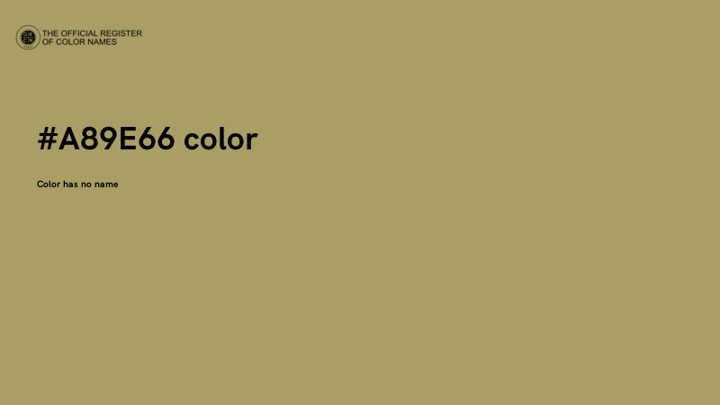 #A89E66 color image