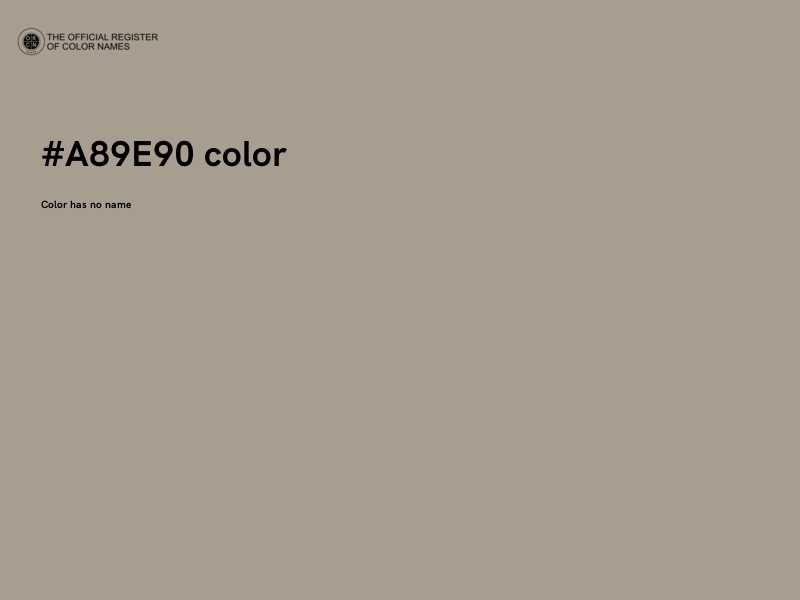 #A89E90 color image