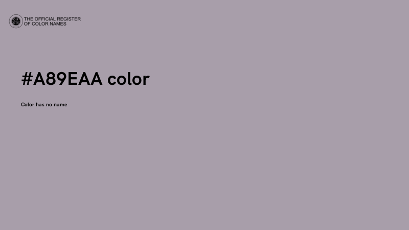 #A89EAA color image