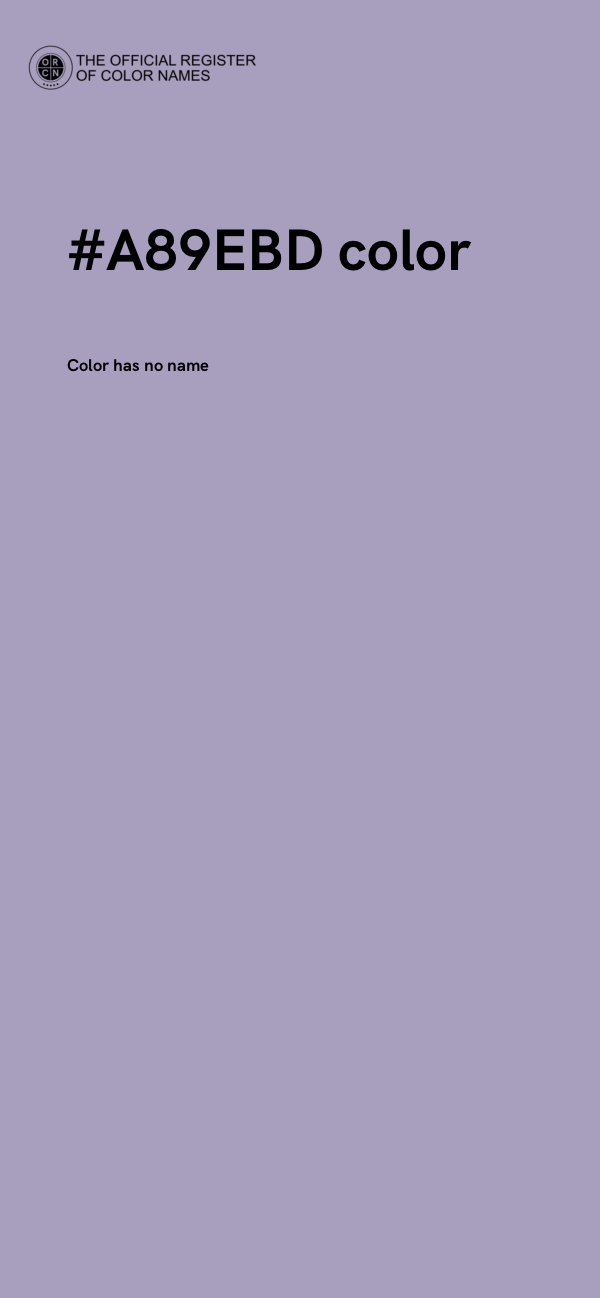 #A89EBD color image